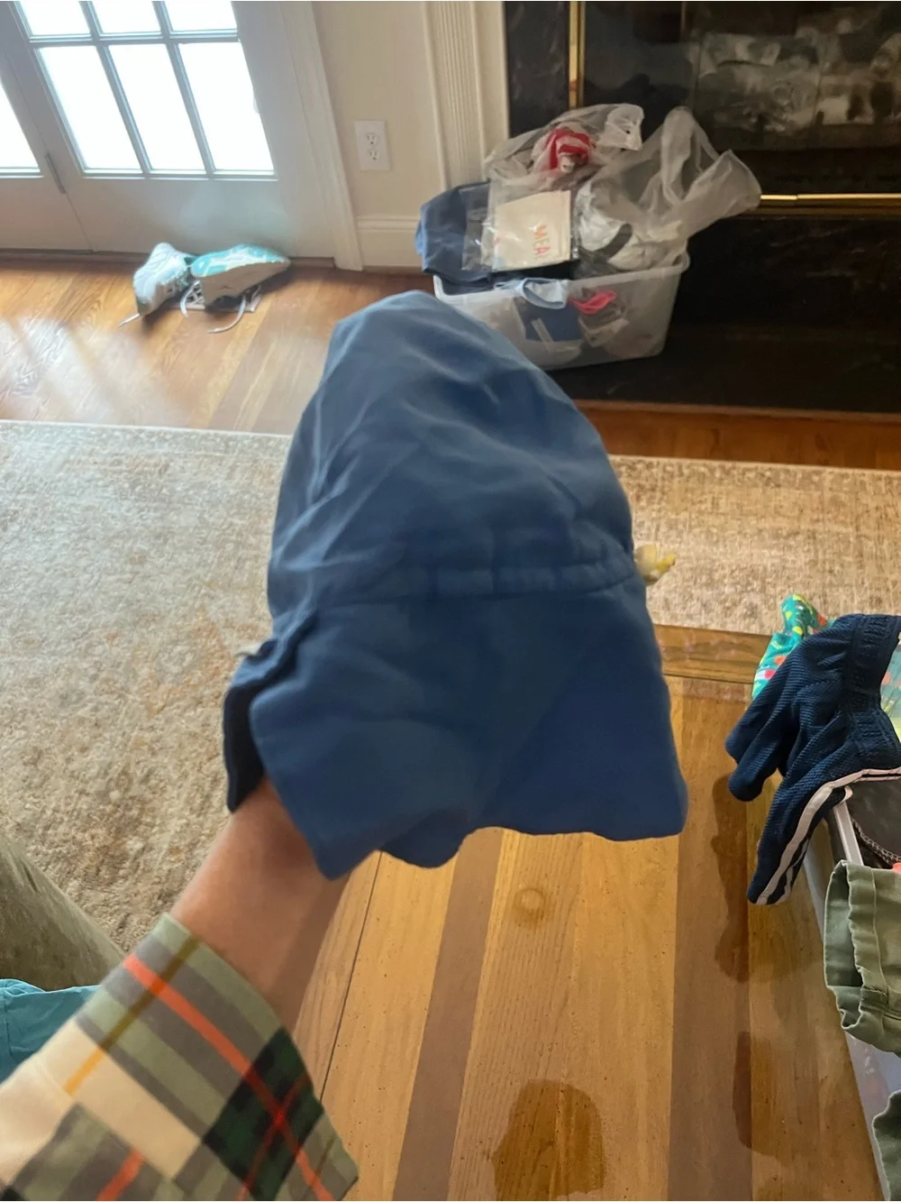 i play. Royal Blue Sun Hat with Chin Ties
